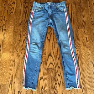 Zara Ladies Jeans with a Stripe!